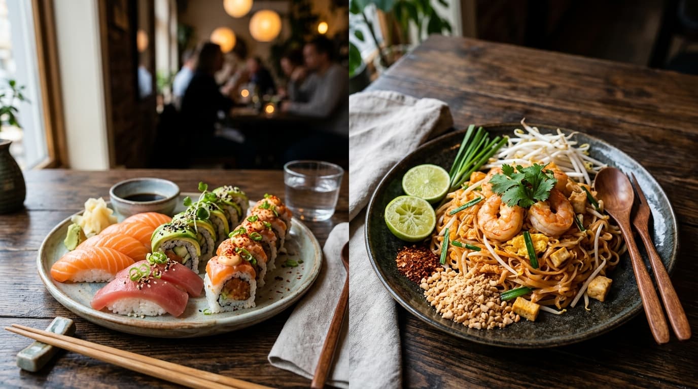 Muji & JJ Thai Sushi Handcrafted Rolls and Authentic Pad Thai